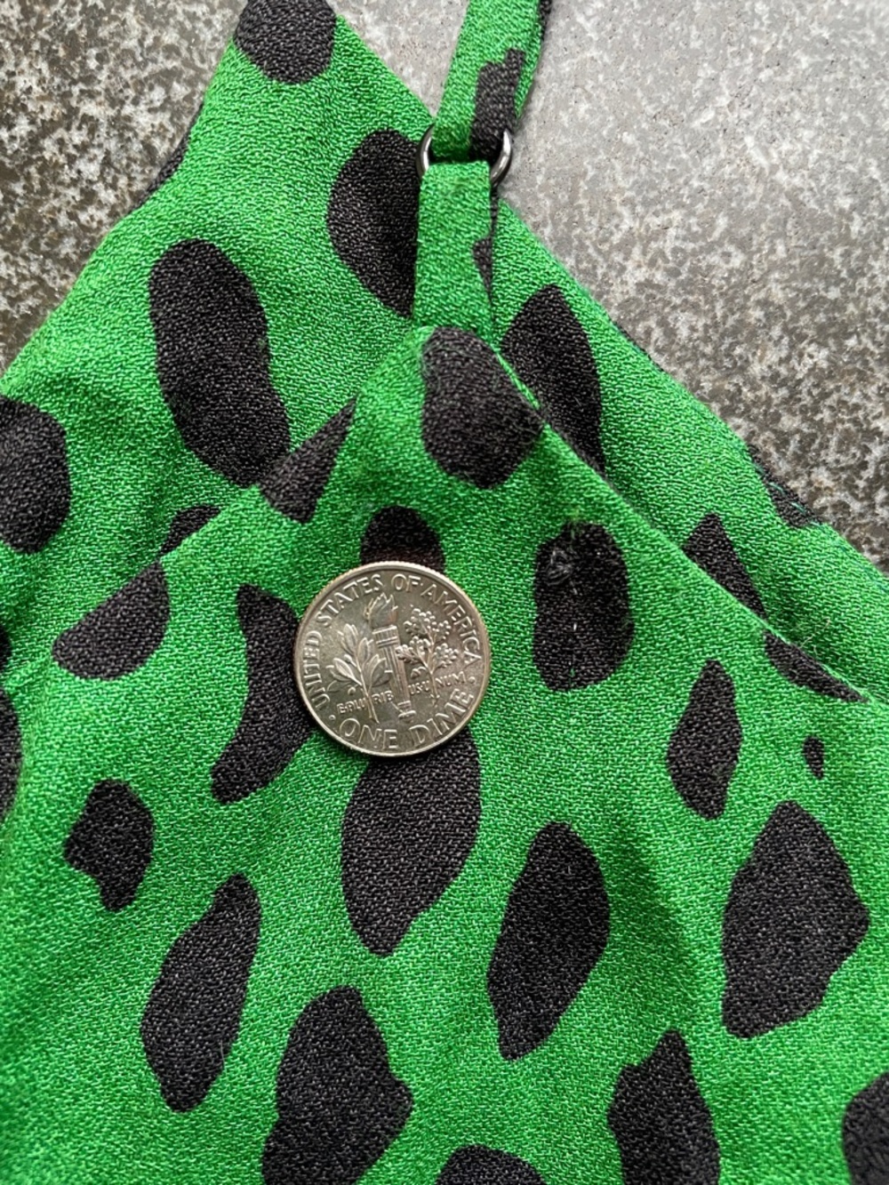 Reformation Ventura Green and Black Spotted Mini Dress Size Women’s Large (L) - Picture 13 of 13